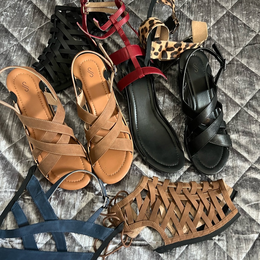 Two pairs Solely Jane with interchangeable toppers size 10 barely worn